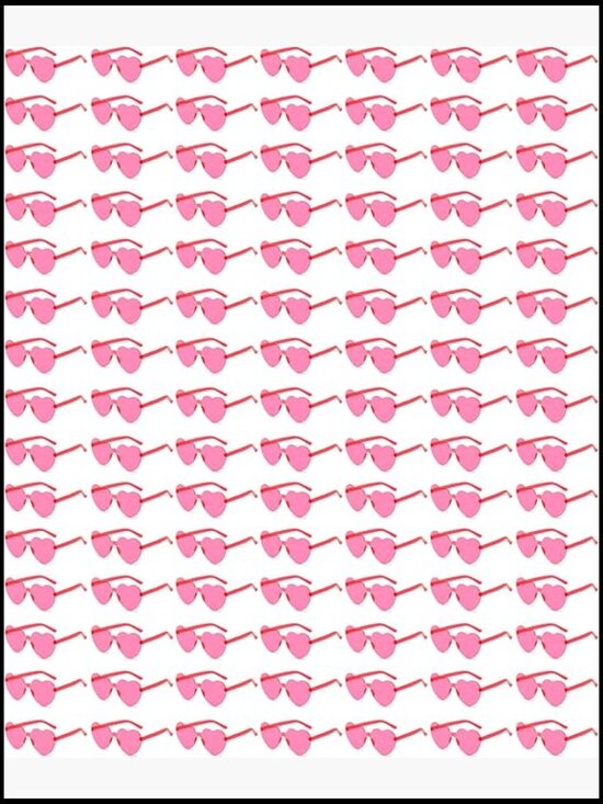 20 Pairs Heart Shaped Sunglasses Rimless Transparent Fun Trendy Party Favors main image 4
